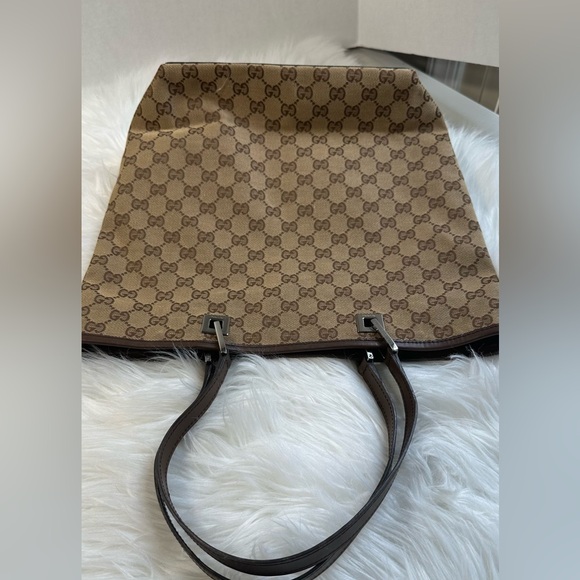 GUCCI Bag Handbag Tote Bag GG Canvas Brown - Picture 17 of 17